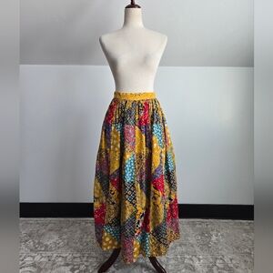 Vintage 70s True Patchwork Skirt - W26"